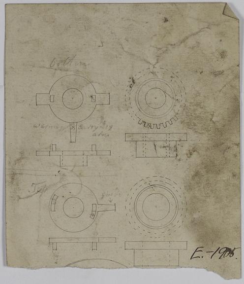 Drawing of warning and carrying arms