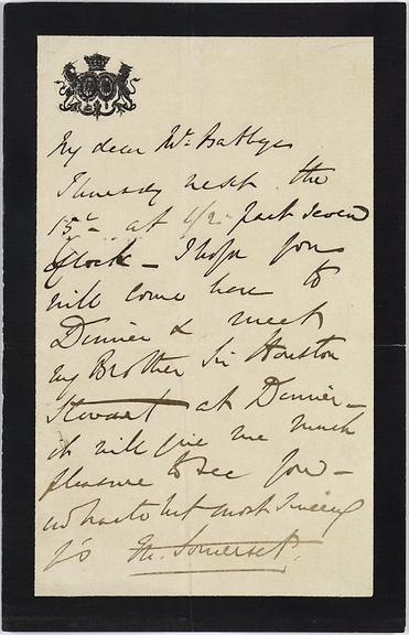 Collection of letters to Charles Babbage