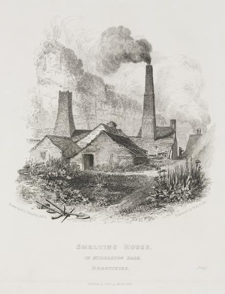 Print of industrial scene: Smelting House (print)