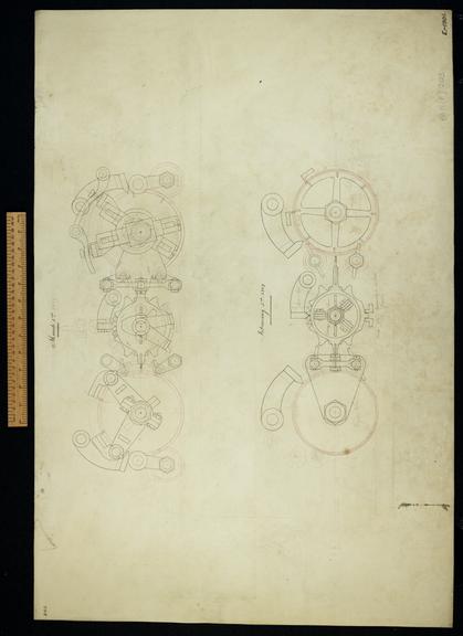 Plans for figure wheels, area for reducing to neutral position