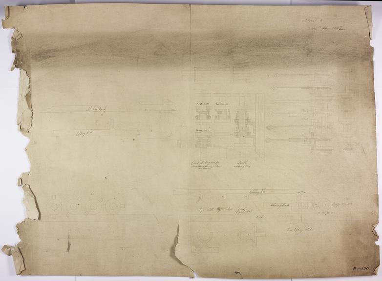 Babbage Papers, A draft drawing labelled 'Sheet 3'