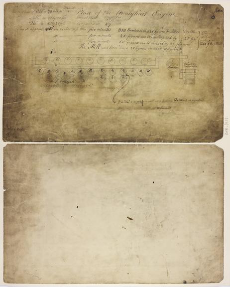 Babbage Papers, Plan of the Analytical Engine