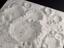 Plaster model of the lunar surface