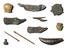 Miscellaneous beauty objects. Ancient Egyptian and Roman. BC.