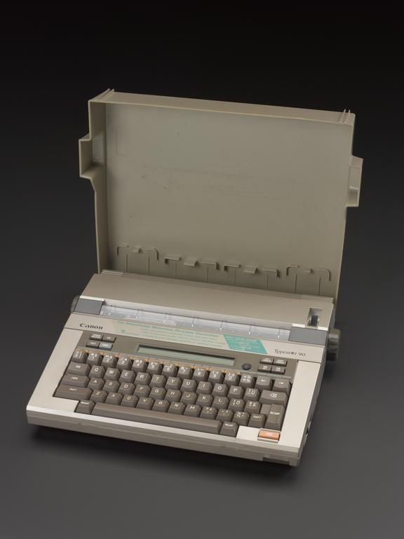 Canon Typestar 90 electronic typewriter with 32-character liquid crystal  display | Science Museum Group Collection