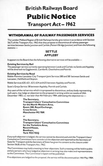 Poster, Public Notice, Transport Act - 1962