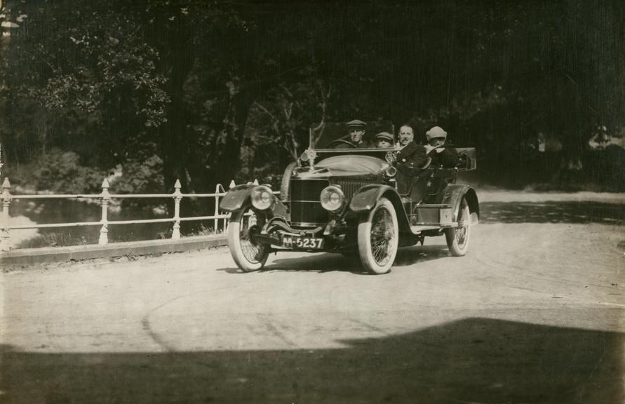 Photograph of a Vauxhall car in a race (Photograph)