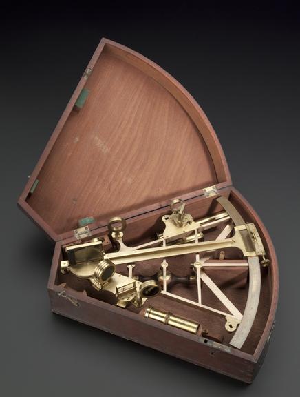 Brass framed octant.