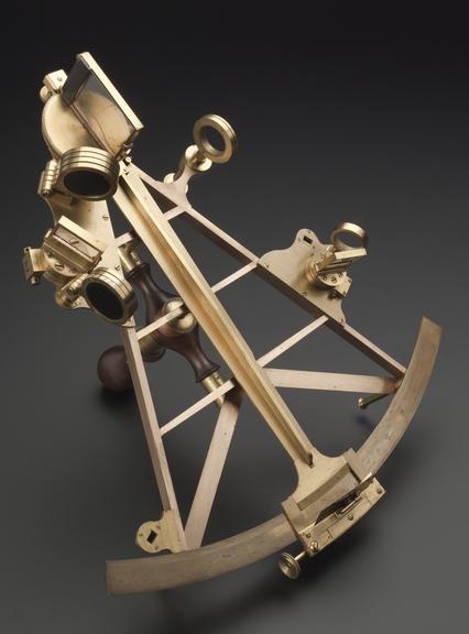 Brass framed octant.