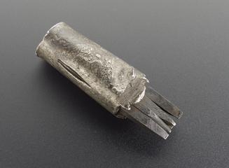 Flute maker's stamp for producing impression of 'T. .Lot'