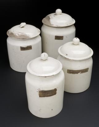 Jar ; "Powd. Flints"