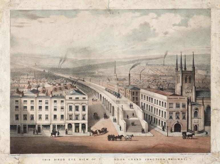 This bird's eye view of the London Grand Junction Railway