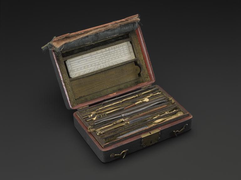 Magazine case of drawing instruments by E. Nairne