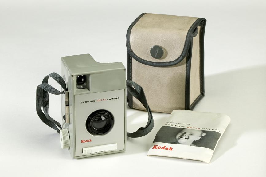 Kodak Brownie Vecta camera in case, made by Kodak Ltd, London