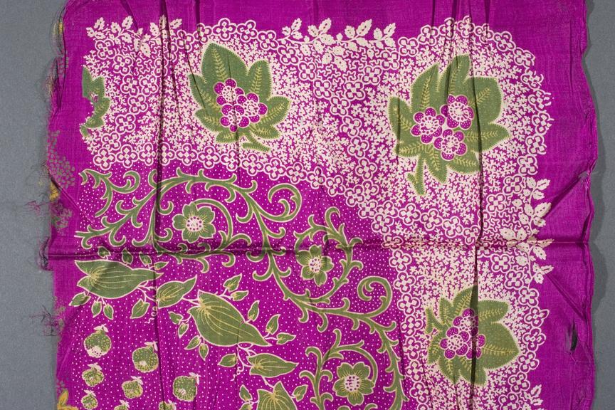 Specimen of cloth dyed with Perkin dye