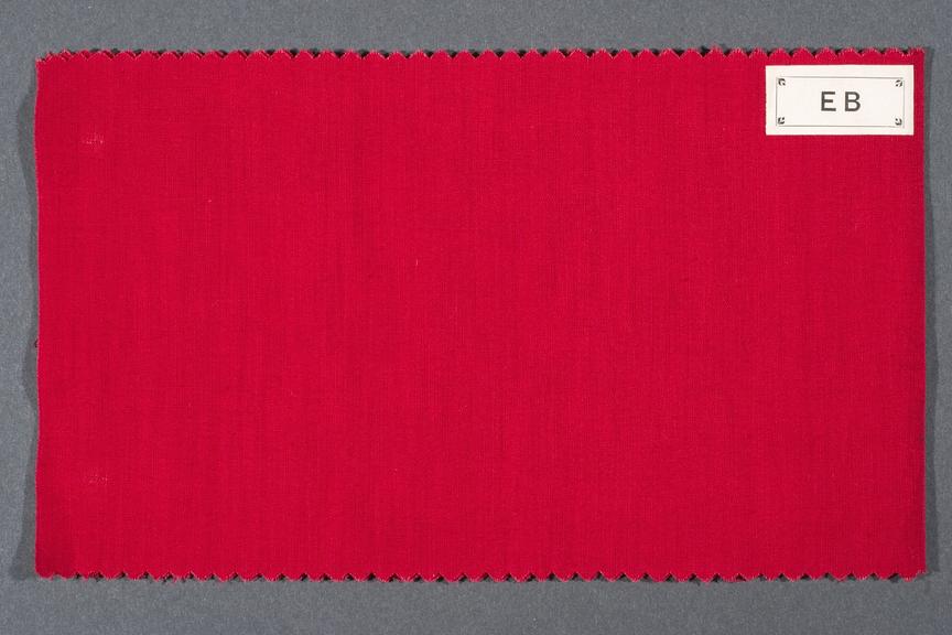 Specimen of cloth dyed with Perkin dye