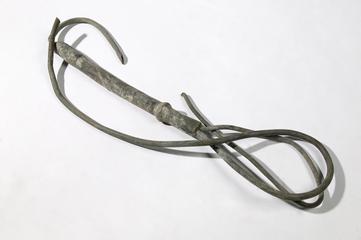 Lead underground telephone cable joint with cable ends