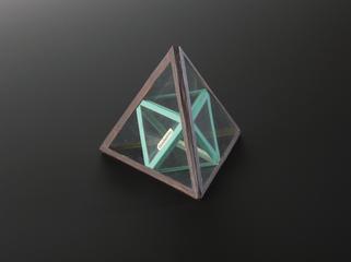 Glass and pass-partout crystal shape model