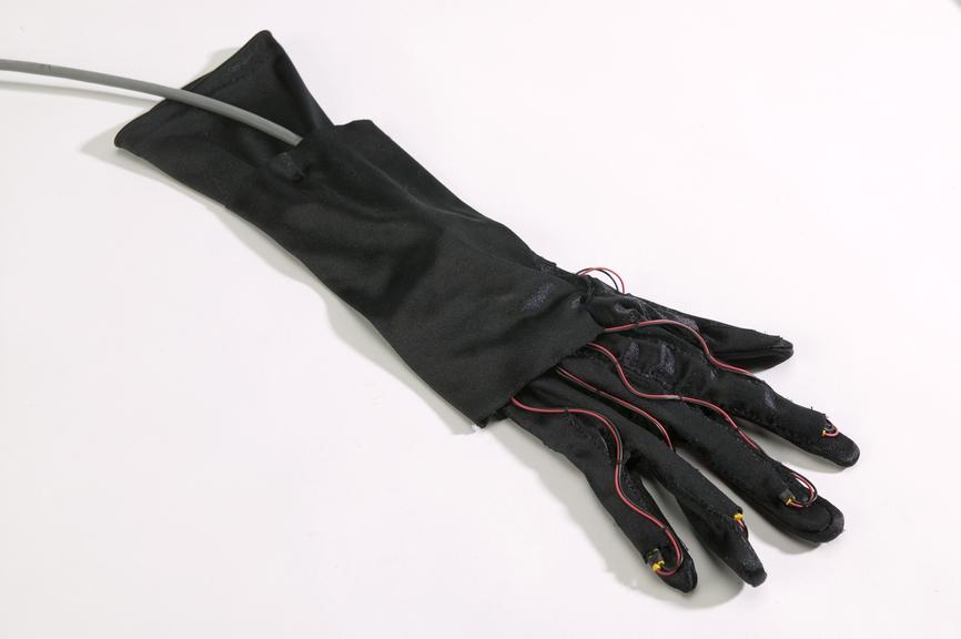 Haptic control glove made by the Centre for Robotics and