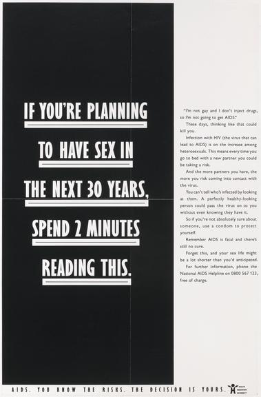 Poster for "If you're planning to have sex in the next 30 years