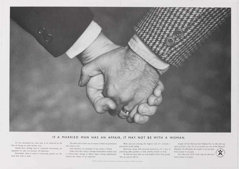 'If a married man has an affair, it may not be with a woman' posters