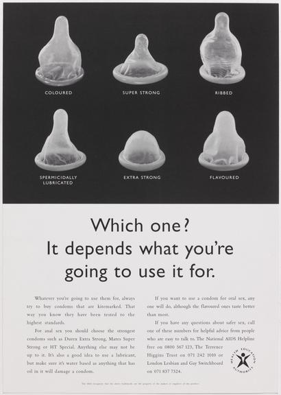 Poster for "Which one? It depends what you're going to use it