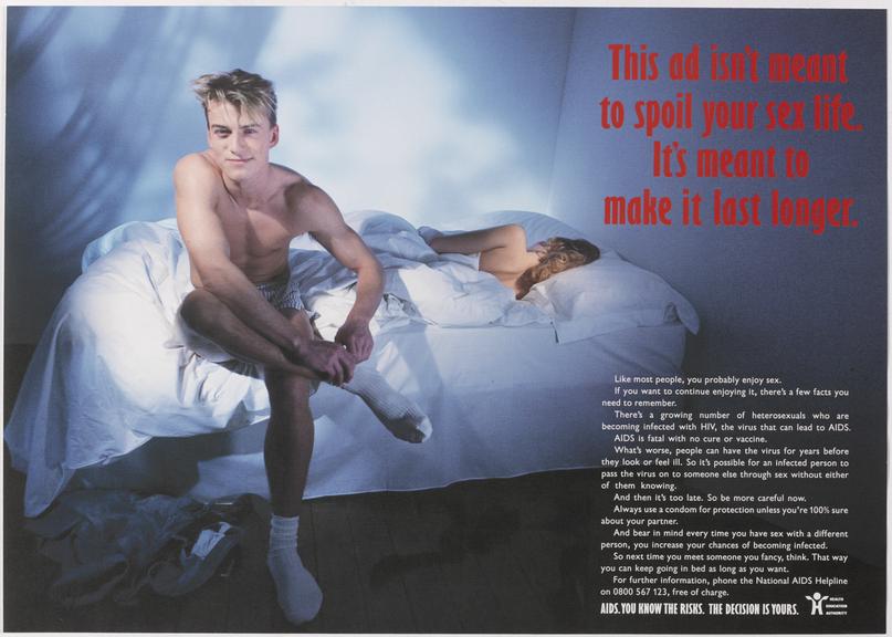This ad isn't meant to spoil your sex life. It's meant to make it last longer