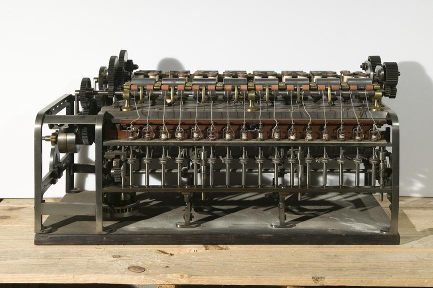 Throstle frame model from Eckersleys Mill, Wigan