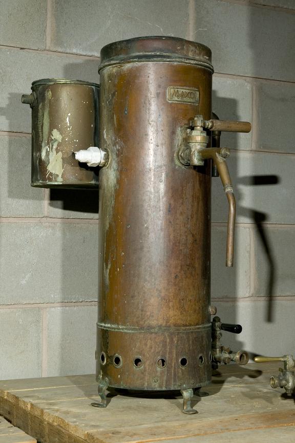 Gas-heated tea urn.
Photographed in Store 1.