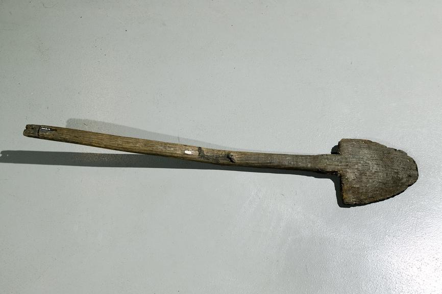 Wooden spade, eighteenth century
Photographed in Store 1.