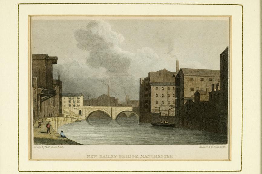 Print of the New Bailey Bridge, Manchester.