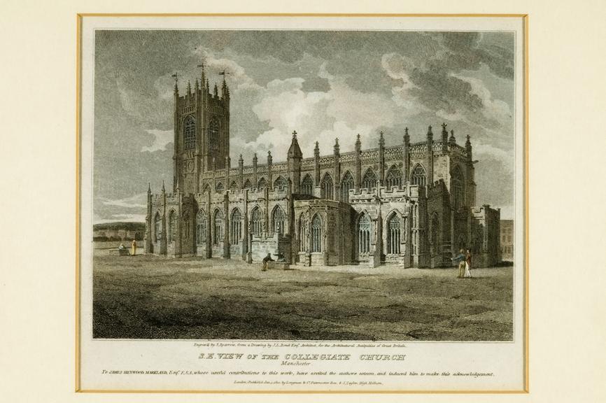 S.E view of the Collegiate Church, Manchester