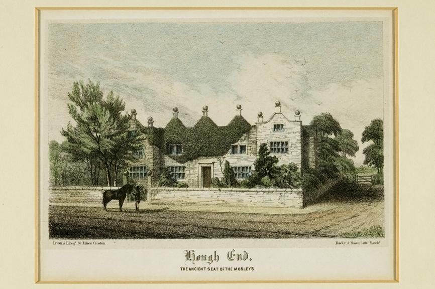 Print of Hough End by James Croston c.1857.