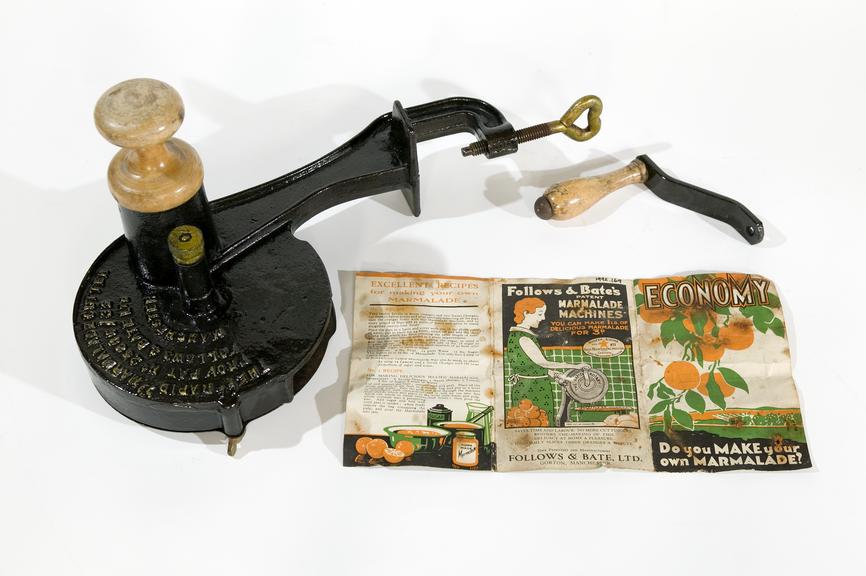 'Rapid' marmalade cutter with instruction leaflet