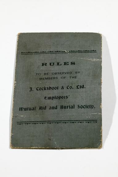 J. Cockshoot and Co. Ltd rule book