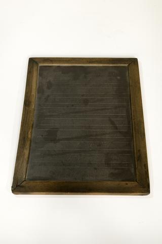 Wood-framed writing slate