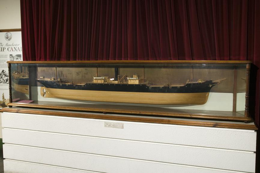 Half hull model of the 'Salfordia' merchant steamship