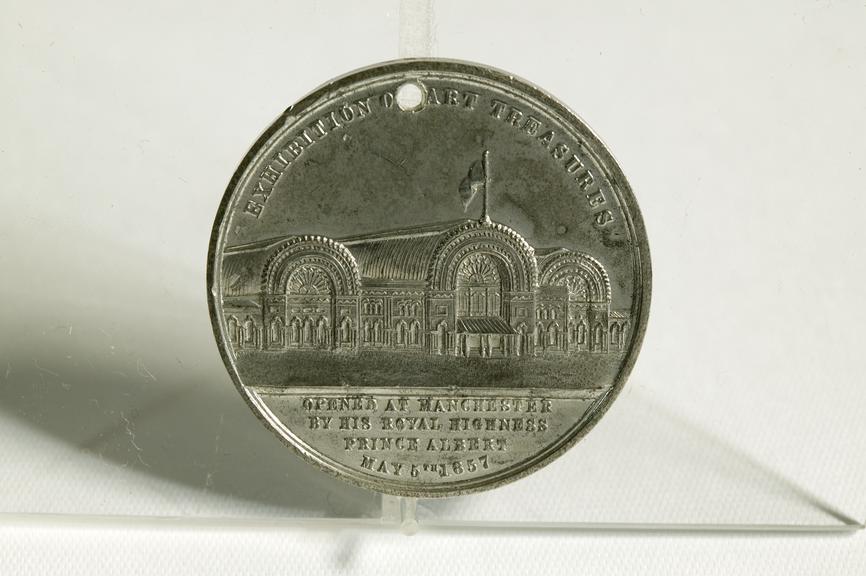 Medal commemorating the 1857 Art Treasures Exhibition