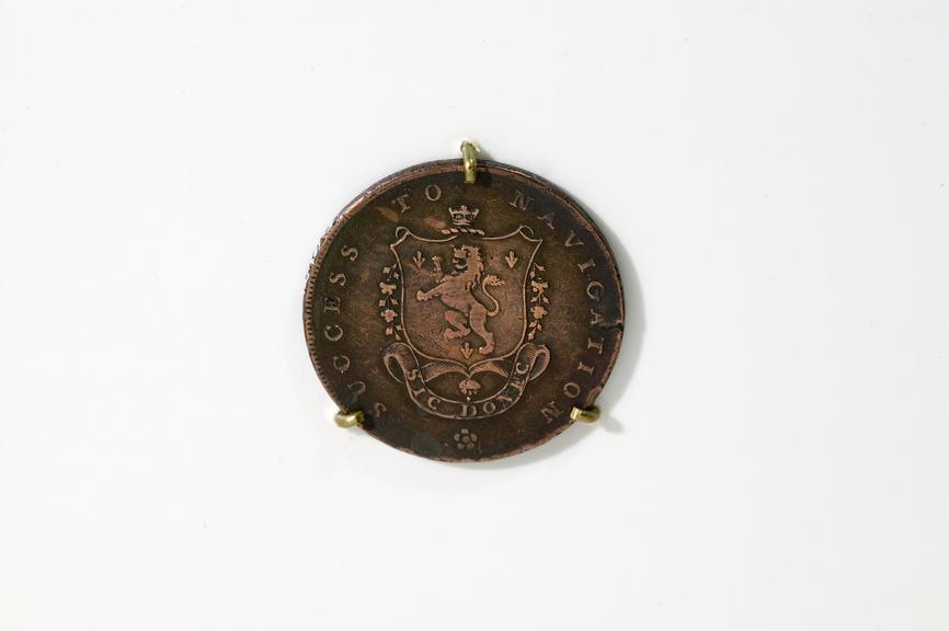 Manchester halfpenny trade token, 1793