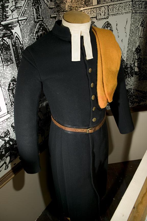 Chetham's Hospital school uniform, comprising bluecoat, tie