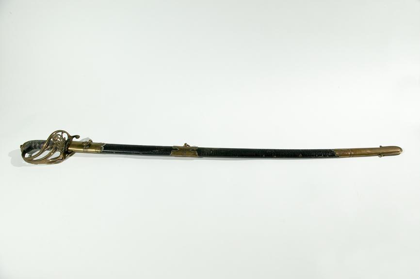 Officer's dress sabre and scabbard, c.1830