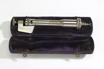 Pocket-sized paper tensile tester made in Germany and supplied by H.Bertram and Co.