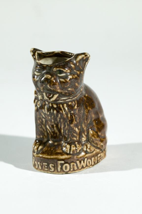 Porcelain spill holder marked 'Votes for Women', c. 1915