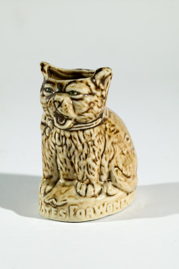 Porcelain spill holder marked 'Votes for Women', c. 1915