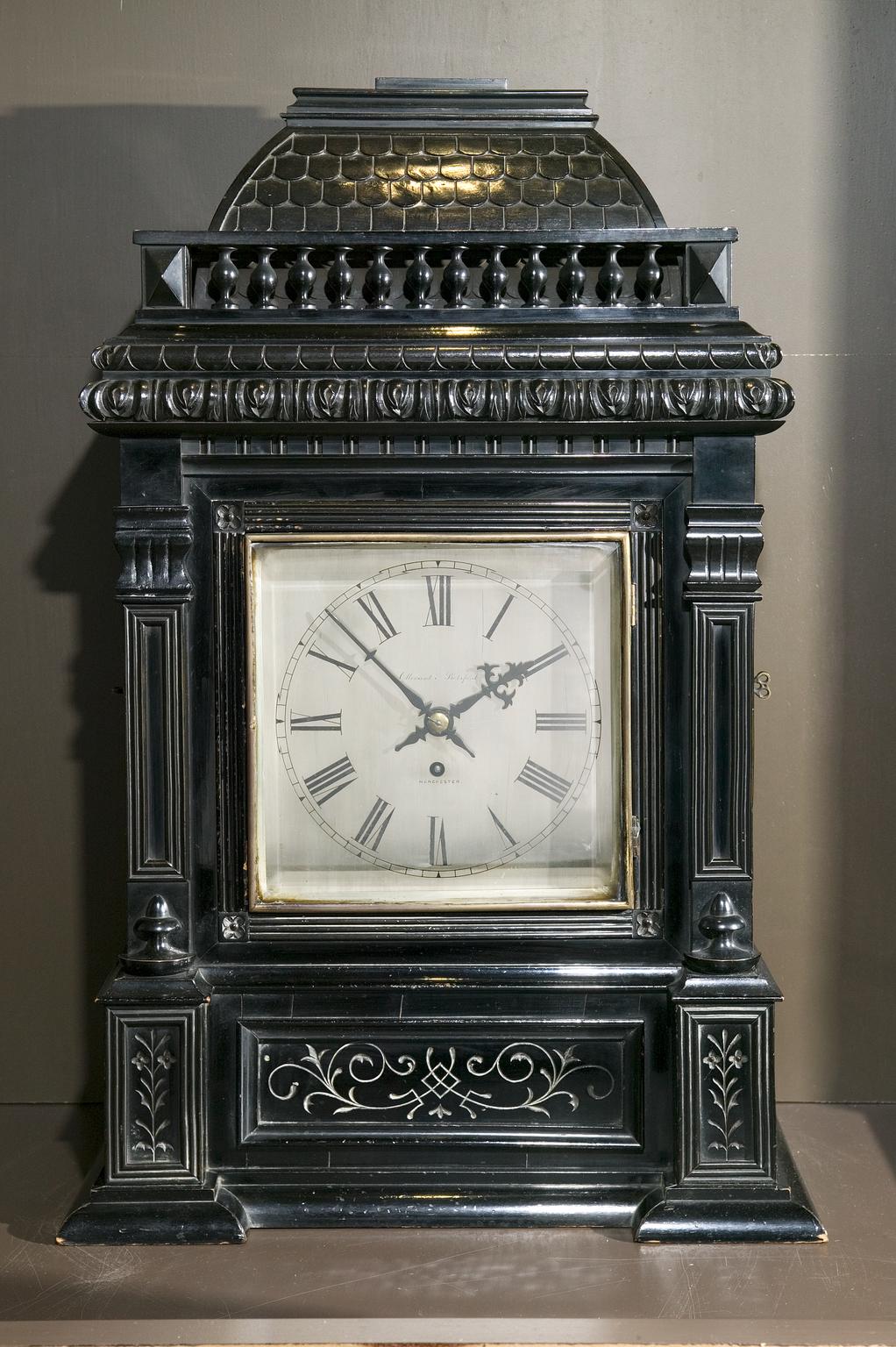 Ebonised clock from the Manchester Reform Club | Science Museum Group ...