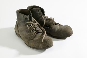 steel-toe capped leather boots