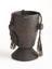 Carved wood mortar with leather thong