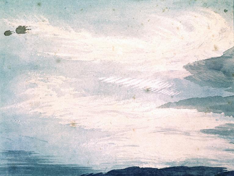 Cloud study by Luke Howard, c1803-1811: Cirrus