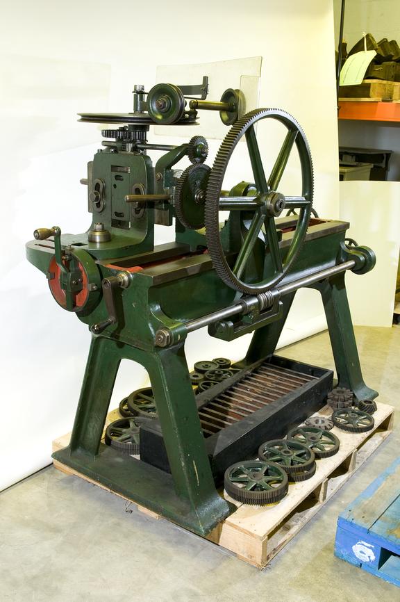 Gear-cutting machine, made by Joseph Whitworth & Co