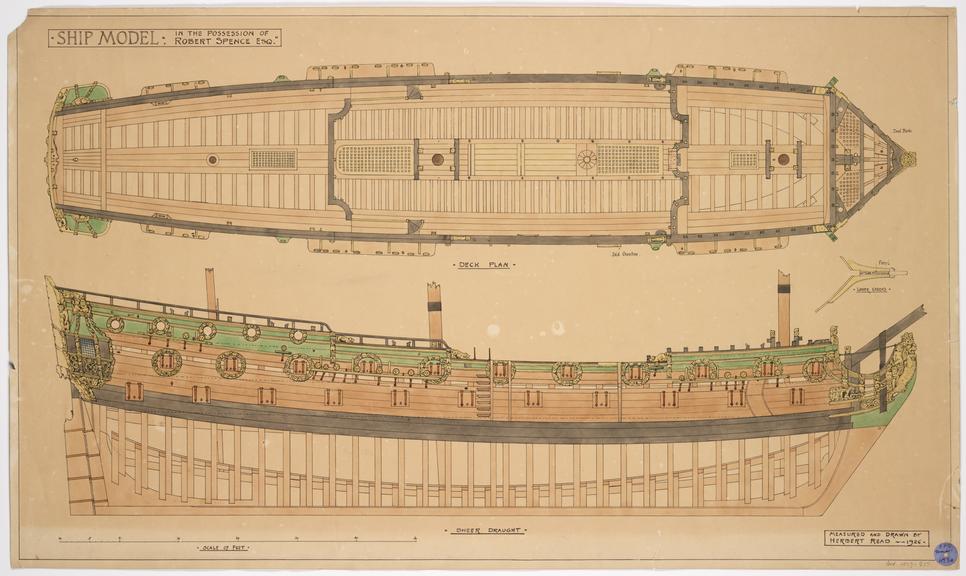 Plan of contemporary model of the "St Albans"